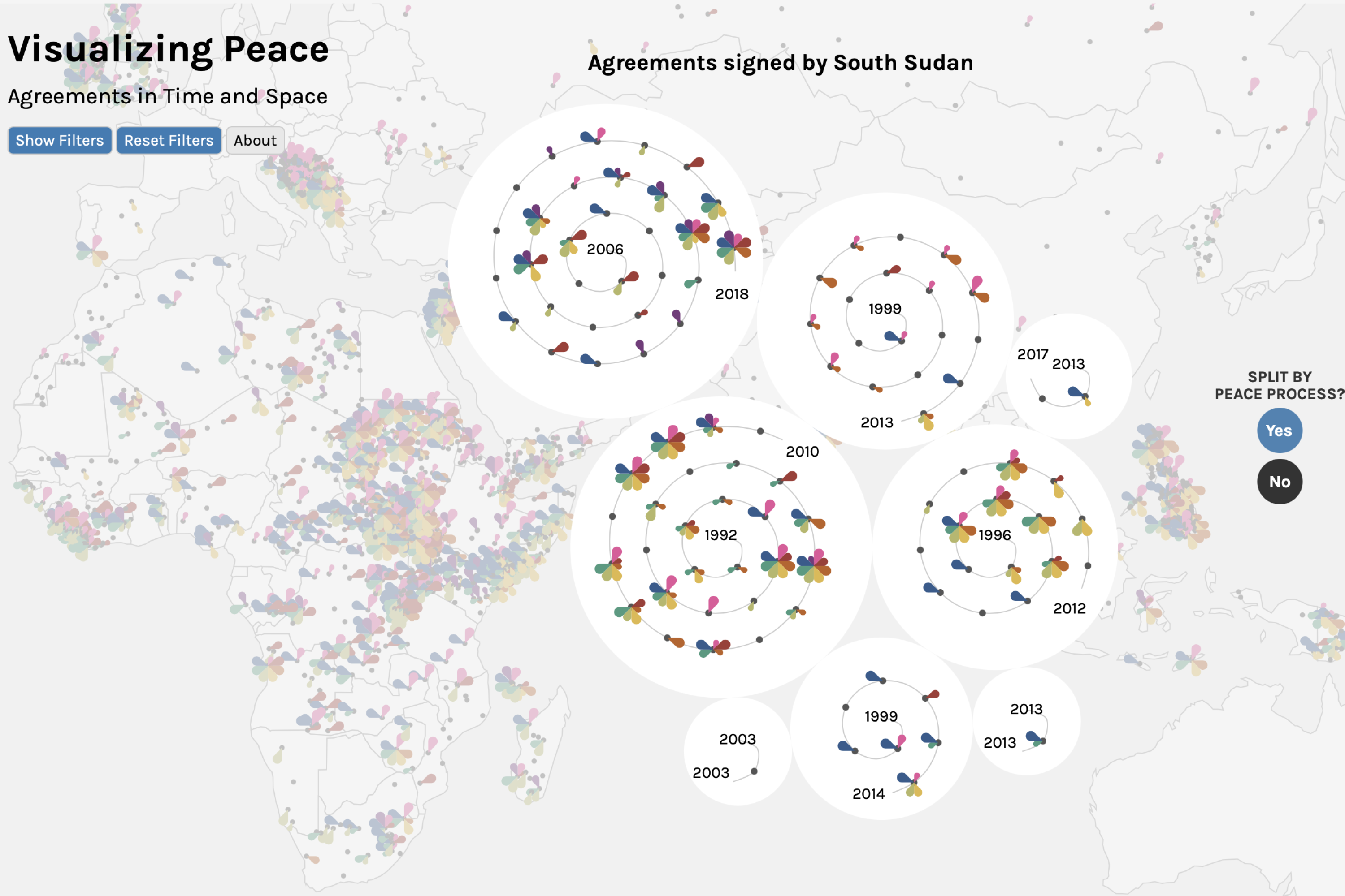 6. Map Visualising Peace Agreements in Time and Space